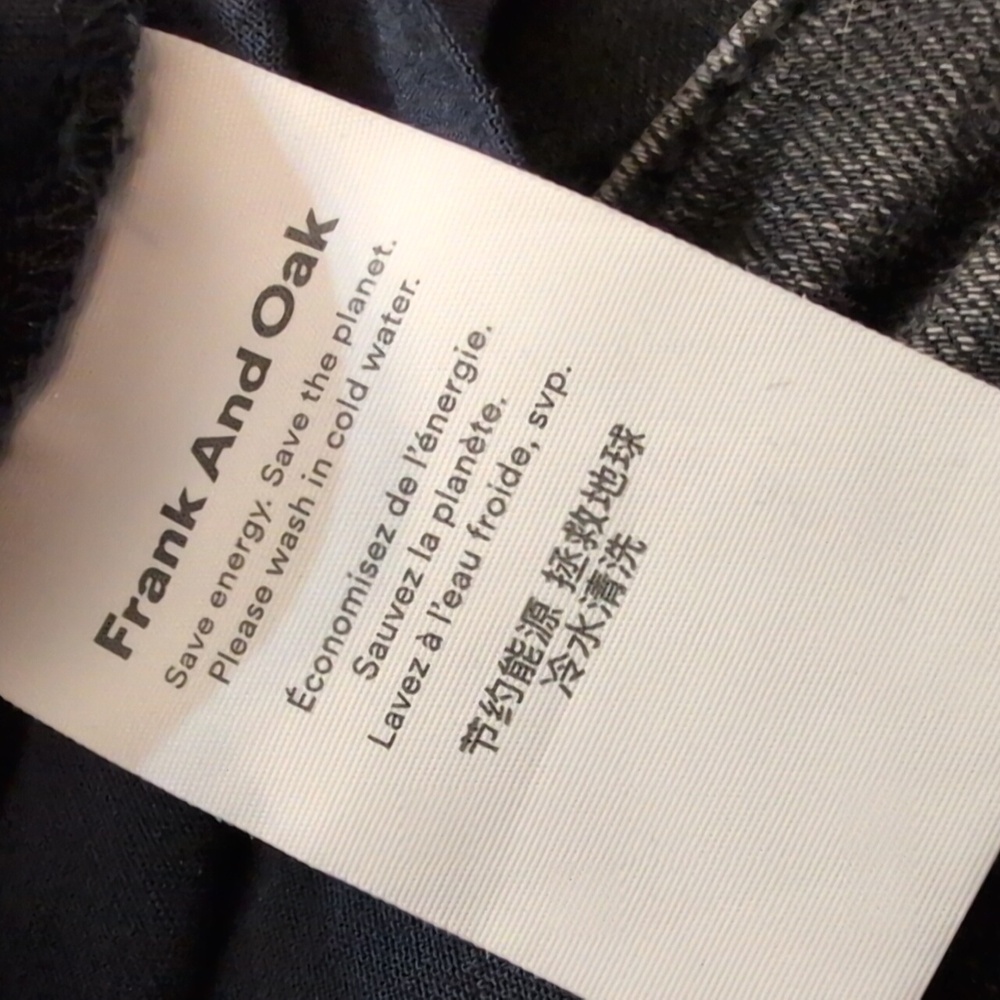Frank And Oak Baby Blue Cropped Blouse Size Xxs - Picture 5 of 6